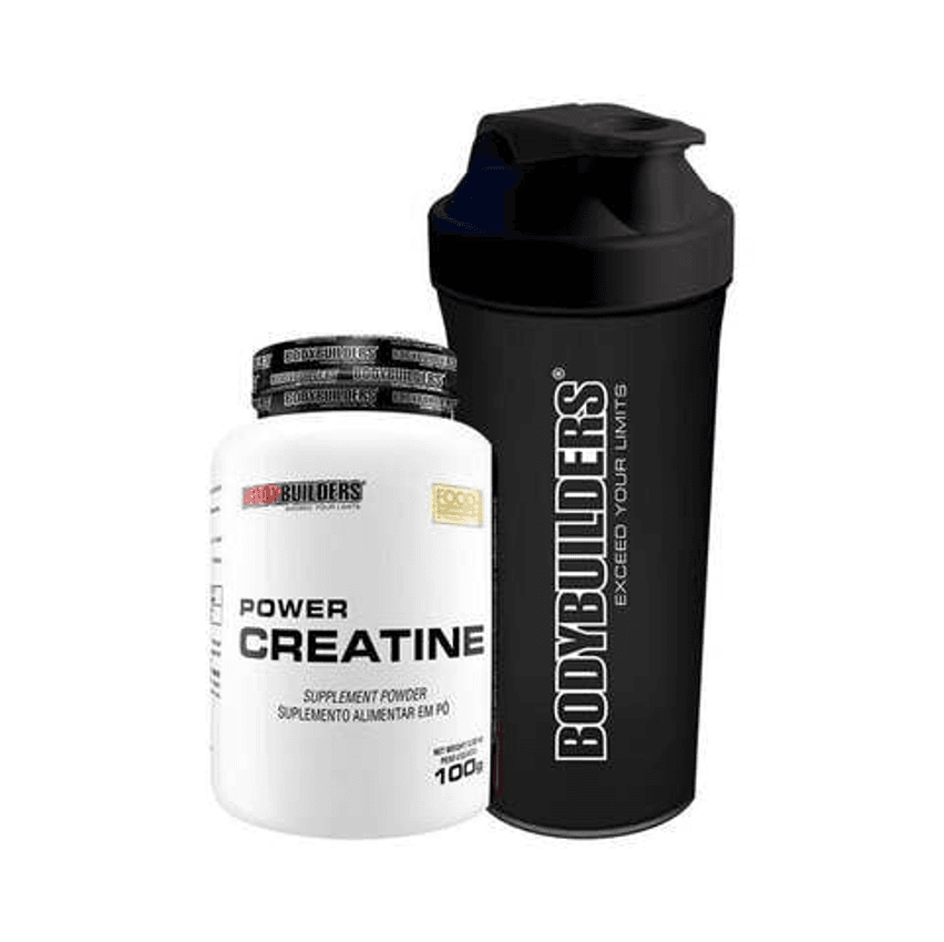 Kit Creatina 100g + Coqueteleira - 600ml - Bodybuilders