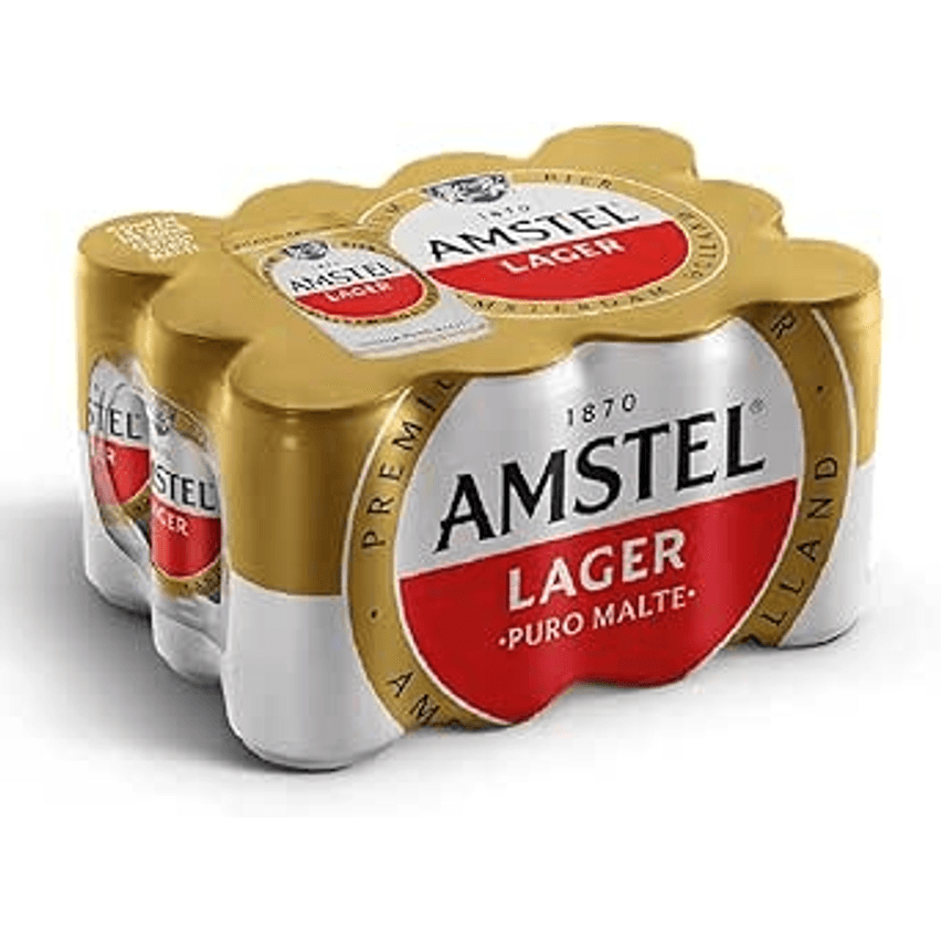Amstel Cerveja Lager Puro Malte, Lata 269ml Pack 12 Unidades