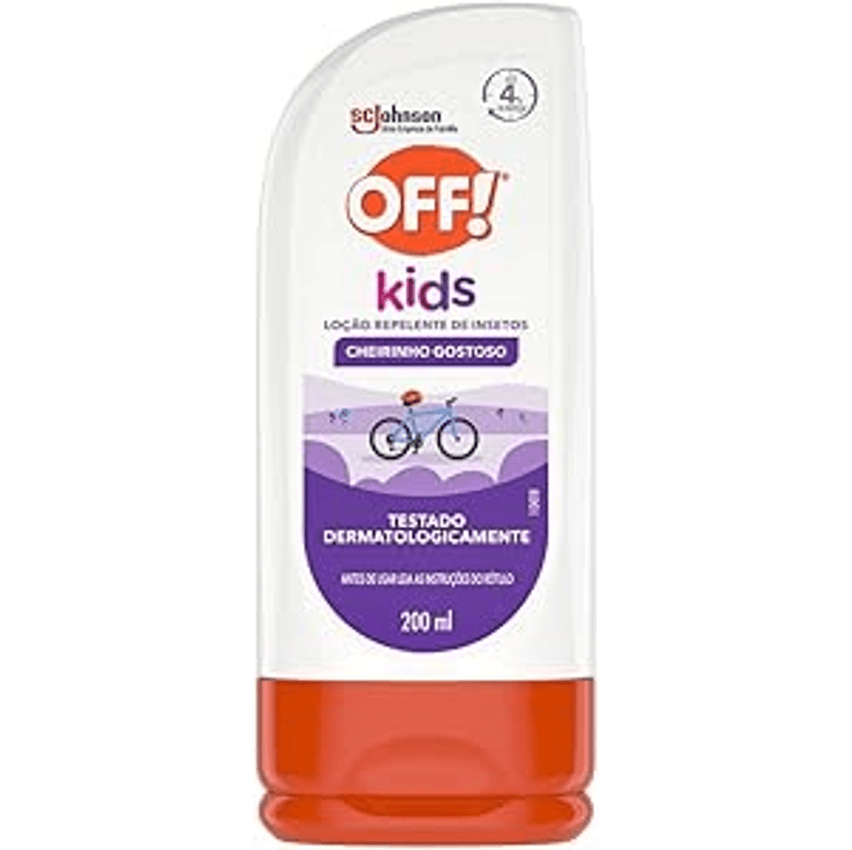 OFF! Kids, Repelente Infantil de Mosquitos, Protege por até 4h, Loção, 200ml