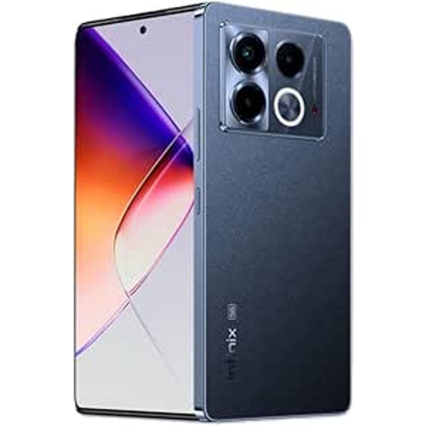 Smartphone Infinix Note 40 5G 8GB RAM 256GB Câmera Tripla 108MP+ Selfie 32MP NFC 6,78” AMOLED Dual Chip - Preto