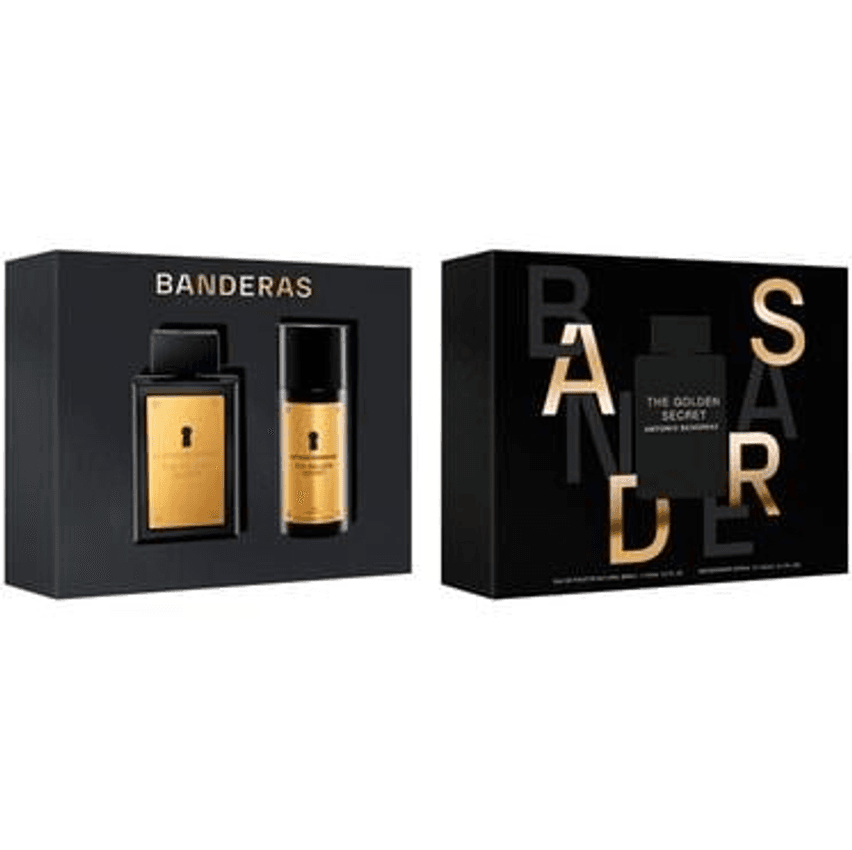 Kit Perfume Masculino Antonio Banderas The Golden Secret Eau de Toilette com Desodorante