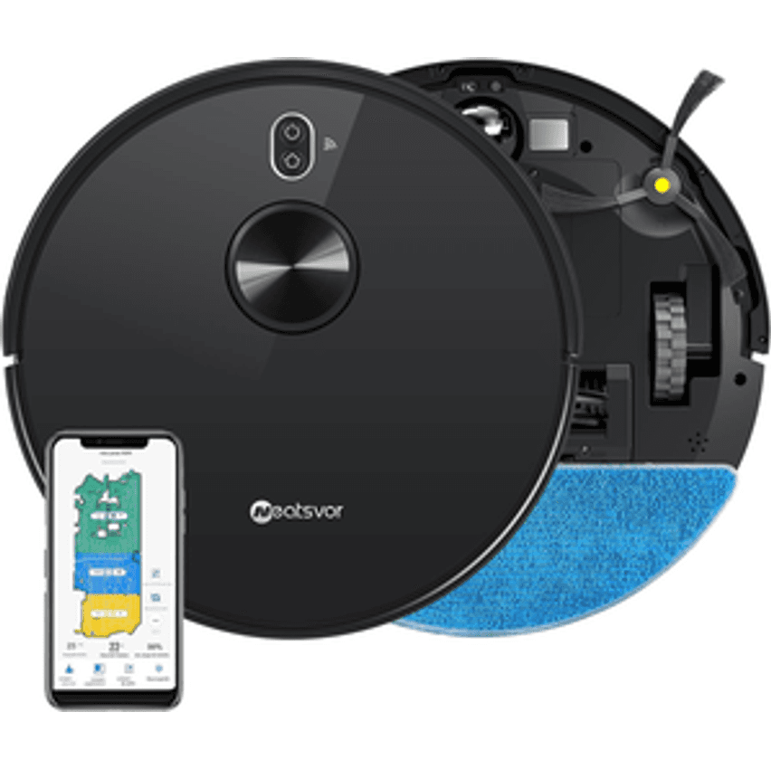 Robo Aspirador Mapeamento Inteligente Neatsvor X600, Salvamento Inteligente De Vários Mapas, Robo Aspirador E Passa Pano, Tanque De Grande Capacidade De 350ml, Cria Zonas De Seleção E Paredes Virtuais