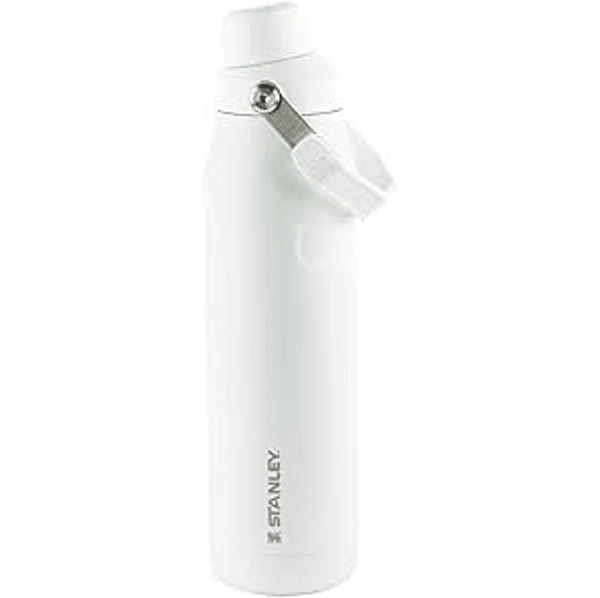Stanley - Garrafa de água Aerolight com tampa de fluxo rápido, copo isolado a vácuo para bebidas frias, aço inoxidável leve, 710 ml, Polar