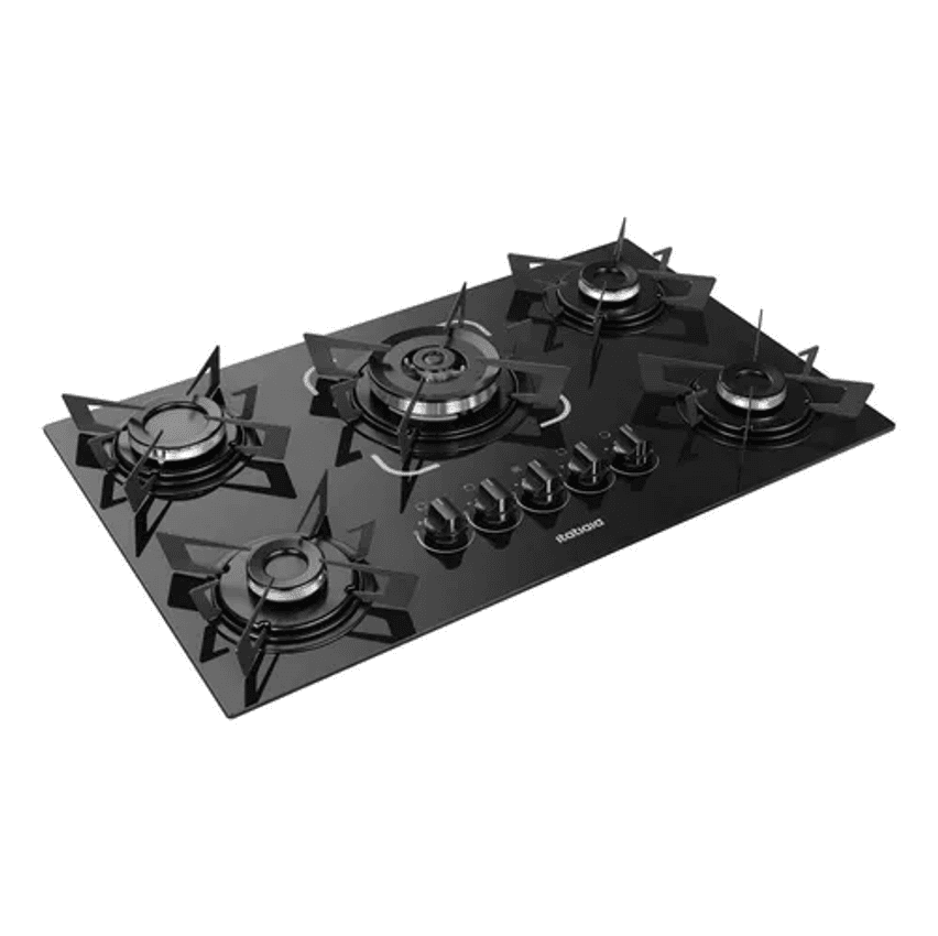 Cooktop Itatiaia Electra 5 Bocas Mesa de Vidro Temperado e Acendimento Superautomático