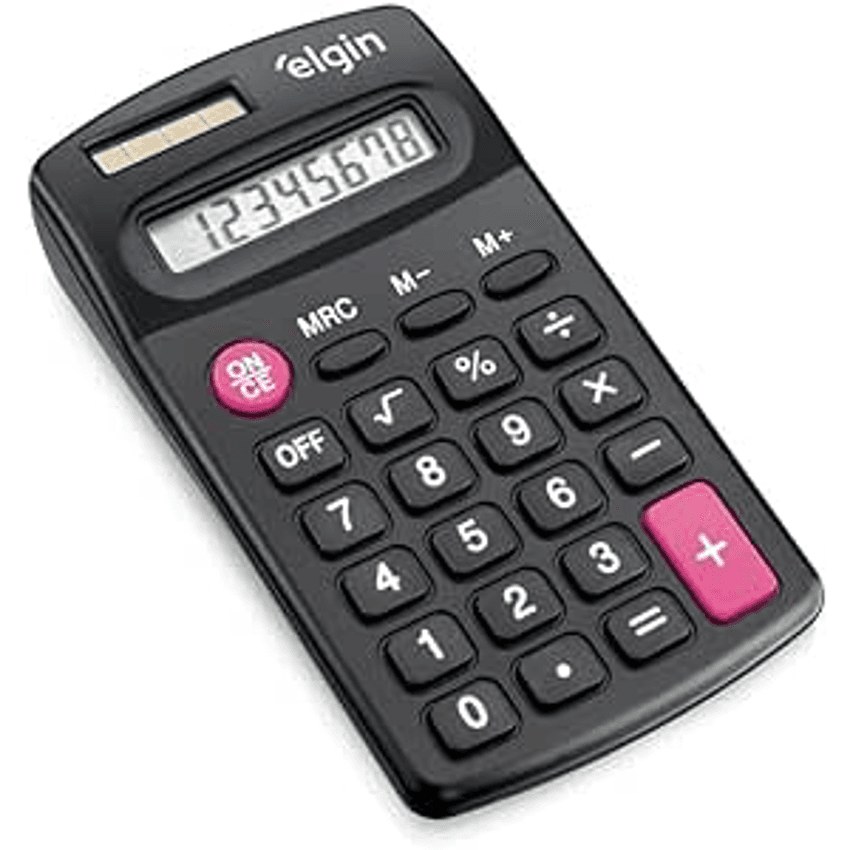 Calculadora de Bolso 8 Dígitos CB 1485 Preta Elgin