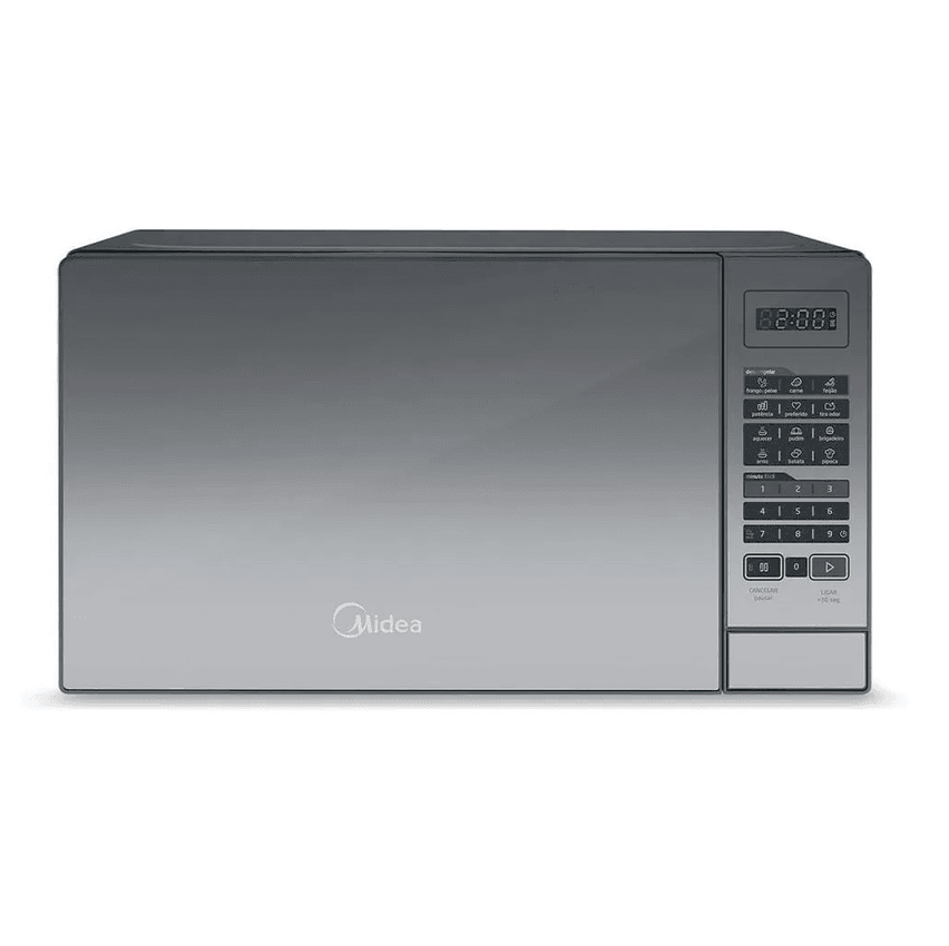 Micro-ondas 20l Prata Porta Espelhada Minuto Fácil Midea