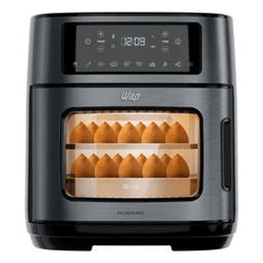 Fritadeira Elétrica Air Fryer Oven Black INOX WAP WAOD2 12 Litros 4 em 1 Porta com Abertura Lateral e Removível 1800W 127V