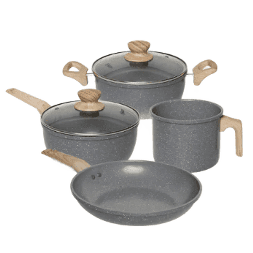 Jogo De Panela 4 Peças Indução Antiaderente Dark Grey Oster Cor Cinza-escuro