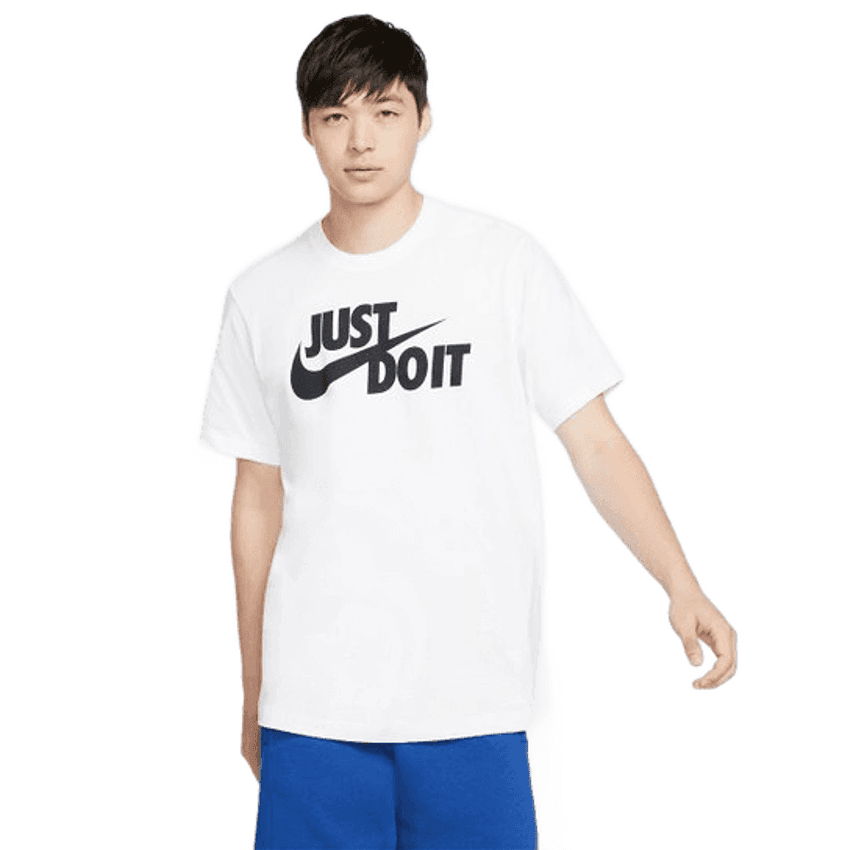 Camiseta Nike Estampa Just Do It Swoosh Masculina - Branco