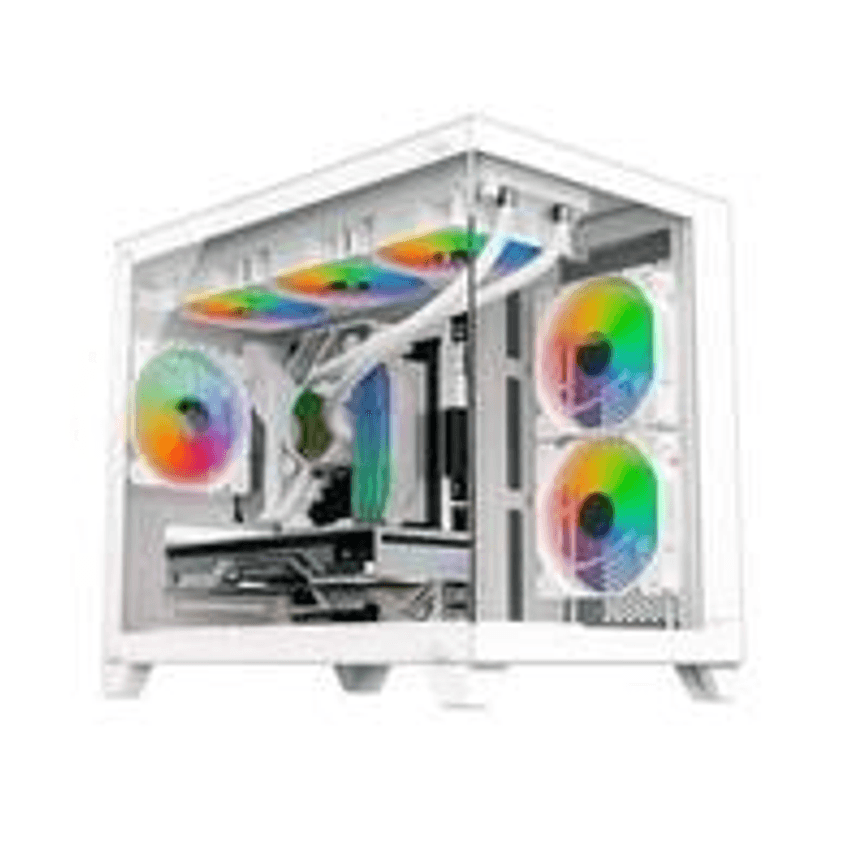 Gabinete Gamer Husky Dome 210, Mini Tower, M-ATX, Lateral e Frontal em Vidro, Branco - HGN210BR