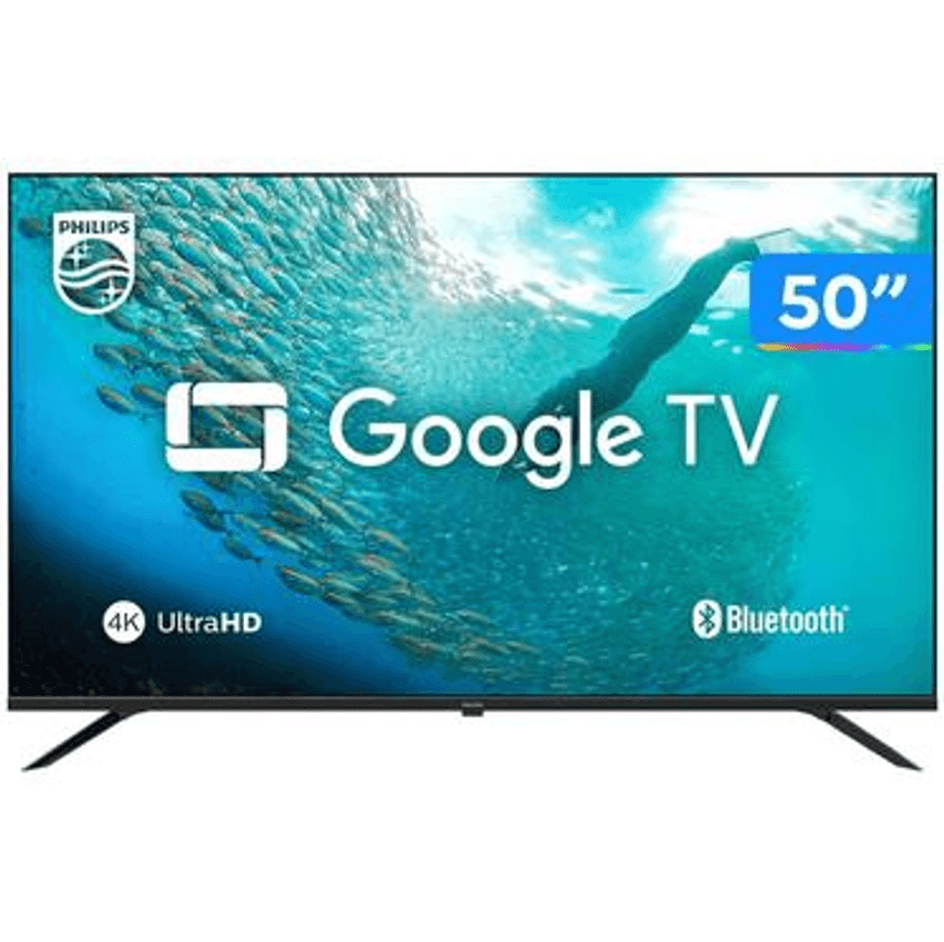 Smart Tv 50" 4k Uhd D-led Philips Série 7019 50pug7019/78 Va Wi-fi Bluetooth Google Assistente 3 Hdmi 2 Usb