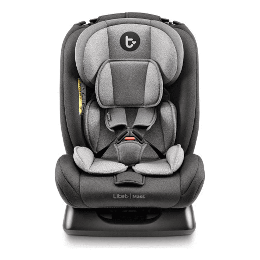 Cadeirinha Infantil Para Carro Litet Mass 0-36kg Preta E Cinza - Bb458