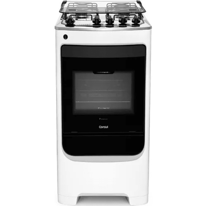 Fogão Consul 4 Bocas Branco Com Acend. Automático - Cfo4nab 127/220V