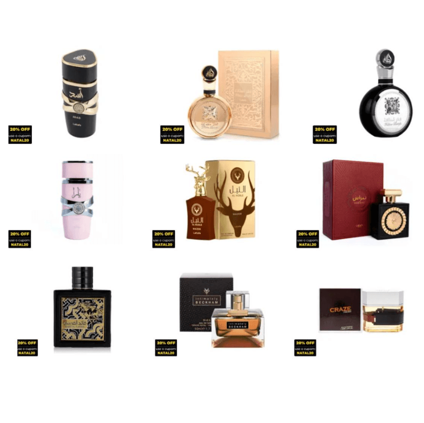 Seleção De Perfumes Árabes Com Ótimo Preço + Cupom 50%