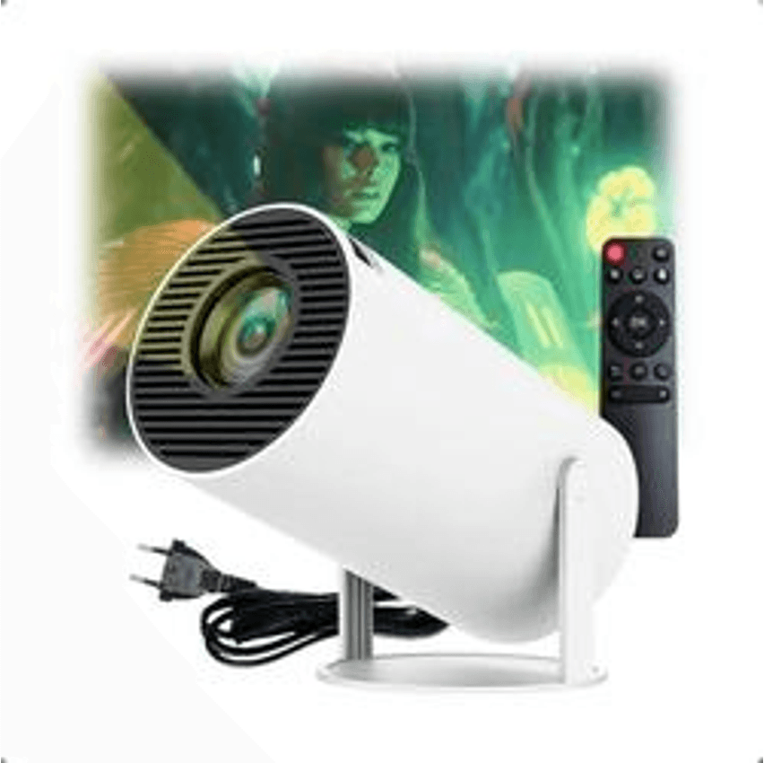 Smartprojetor Home Cinema 4k Projetor Android Bahrein 11.0 Resolução 4k Hd Bluetooth Hdmi Wifi Branco