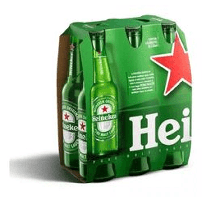 Cerveja Heineken Premium Garrafa 6 Long Neck 330ml