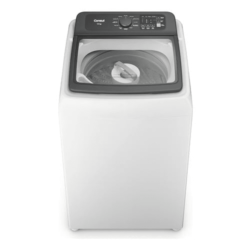 Lavadora de Roupas Consul 13kg Cesto Inox 12 Programas de Lavagem Branca CWN13AB
