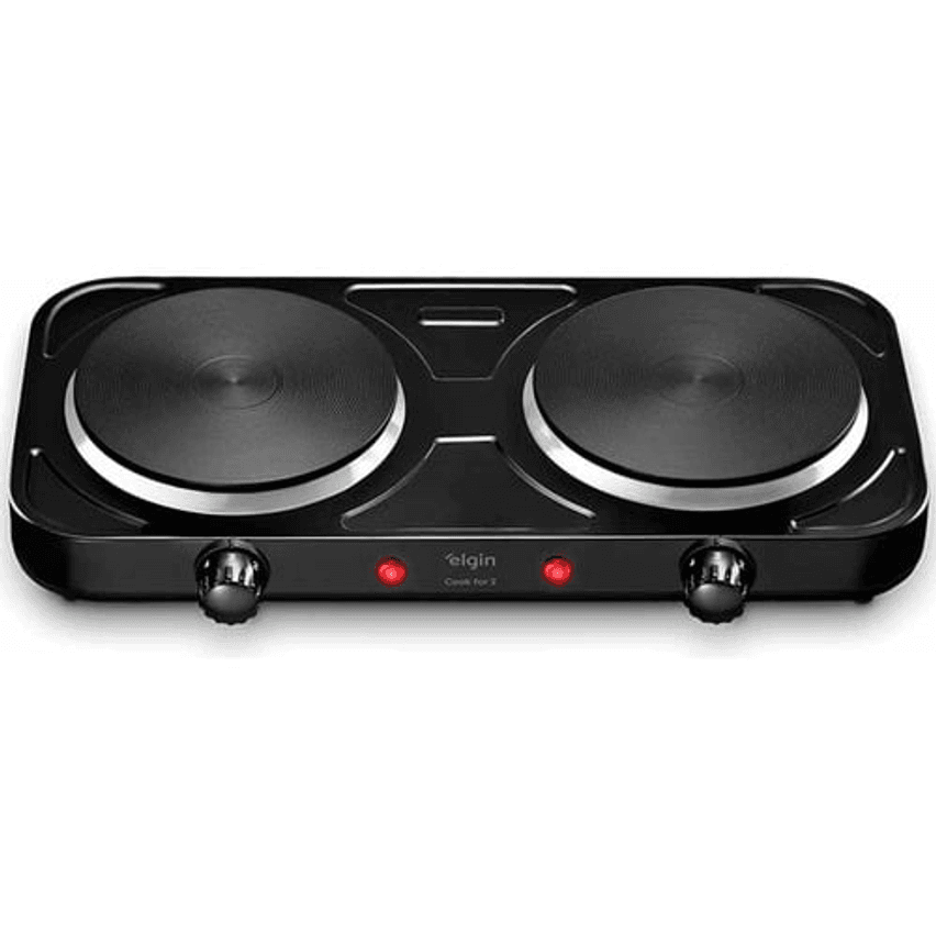Fogão Cooktop Elétrico Elgin 2 Bocas Preto 127v