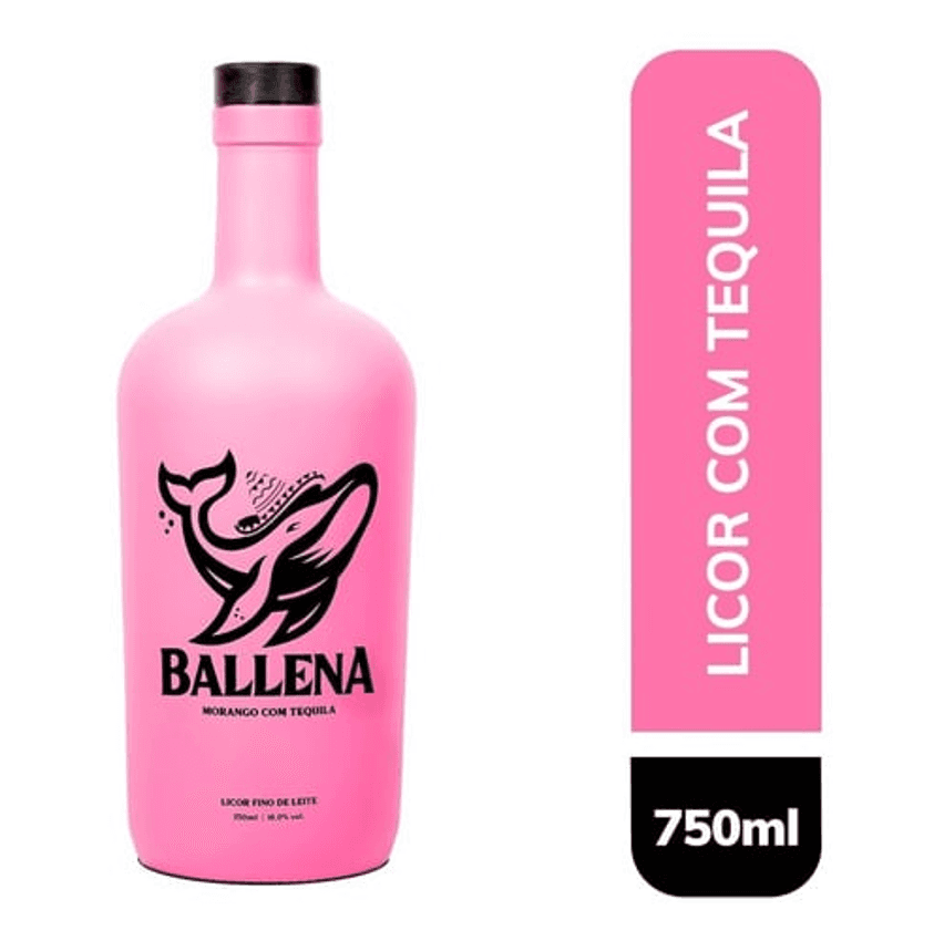 Creme De Morango Com Tequila Ballena