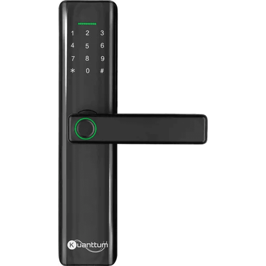 Fechadura Eletronica Digital Com Biometria Senha Kuantttum