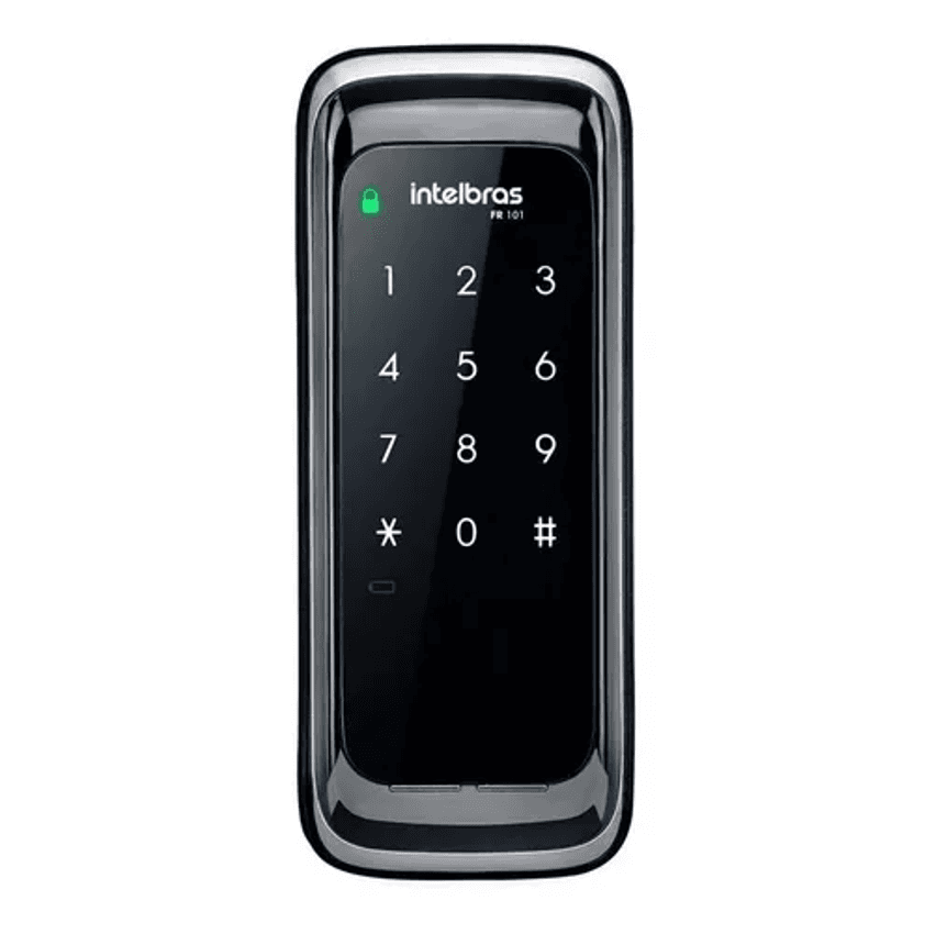 Fechadura Digital de Sobrepor Touch Screen FR 101 Preta Intelbras