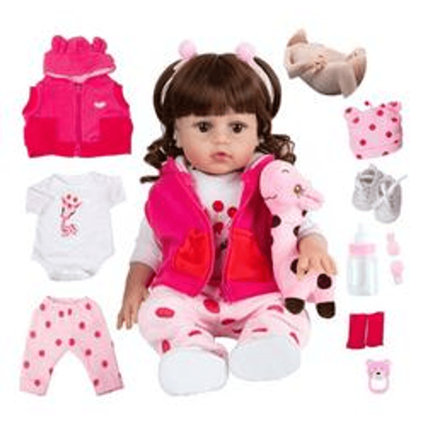 Menina Silicone-doll Exclusiva Linda Natal Pode Dar Banho