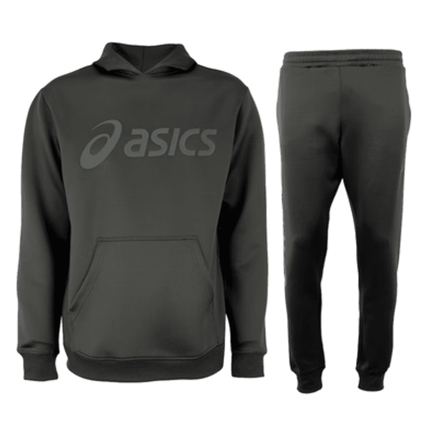 Conjunto de Agasalho Masculino ASICS com Capuz Interlock Fechado