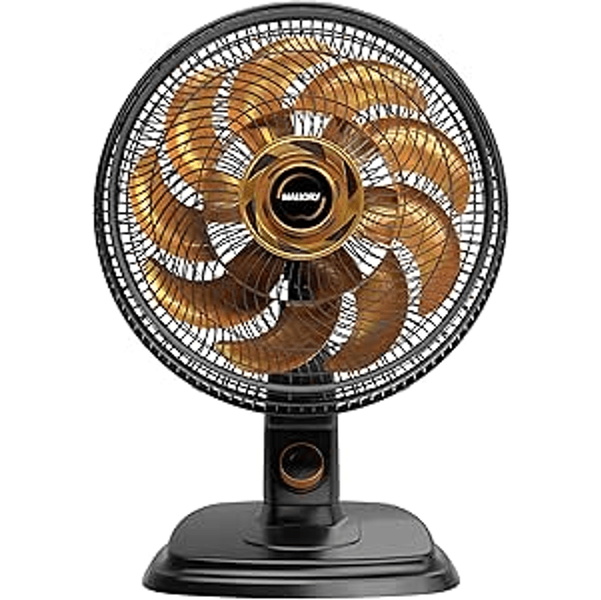 Ventilador De Mesa E Parede Mallory Egeo, Silencioso, Hélice De 15 Pás, Grade Especial Em Sistema Ts, Máxima Vazão E Mínimo Ruído – Pr-dr - 220v