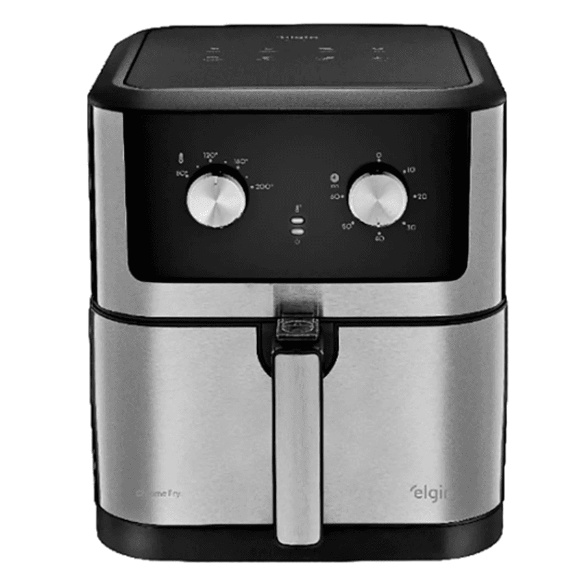 Fritadeira Elétrica Air Fryer Elgin Chrome Fry AFC80 8L 1900W