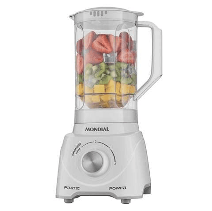 Liquidificador Pratic Power Mondial Branco 550w 127v L-97-w