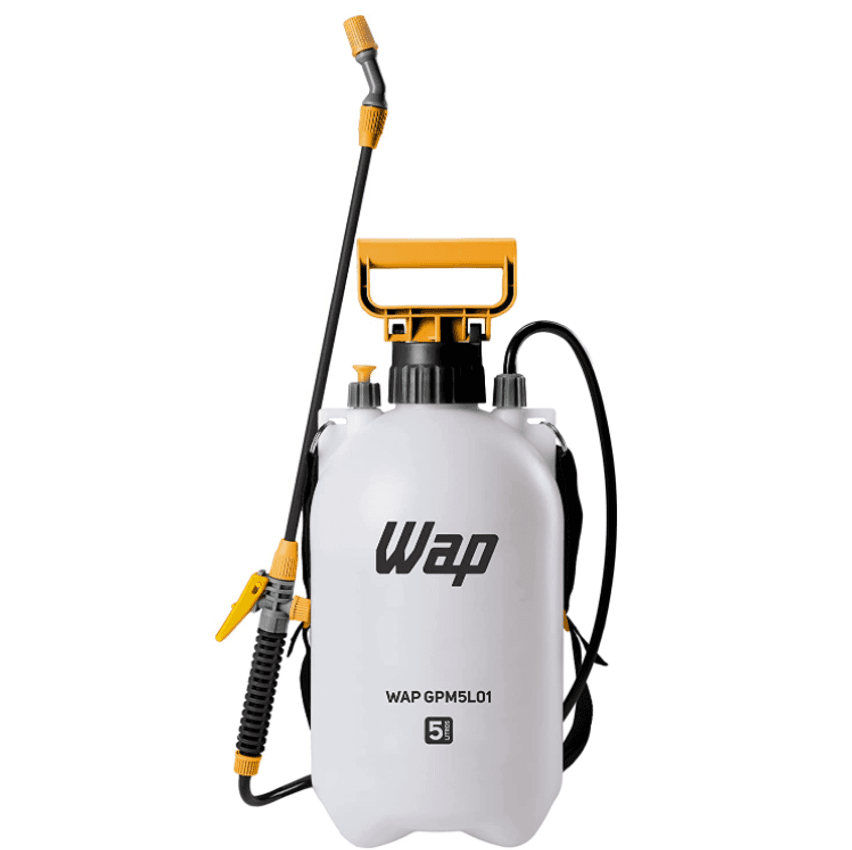 Pulverizador Manual 5 Litros WAP GPM5L01 Borrifador Com Compressão Prévia Jato Regulável Trava Para Pulverização Contínua