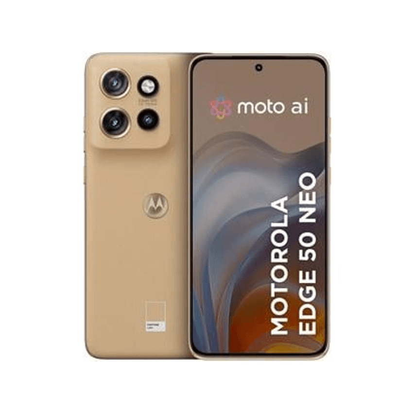 Smartphone Motorola Edge 50 Neo 256GB Latte (Marrom) 5G 8GB RAM 6,4" Câm. Tripla + Selfie 32MP