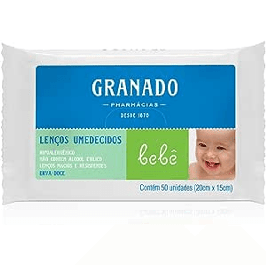 Granado - Lenço Umedecido Bebê Erva Doce