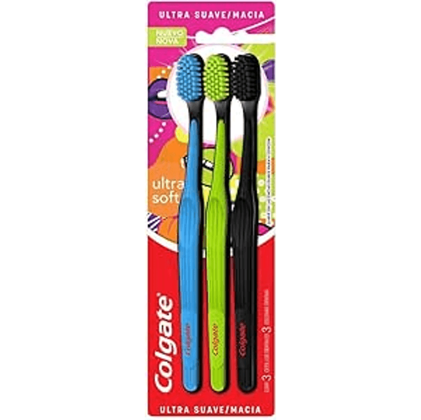 Escova de Dente Colgate Ultra Soft 3 unidades