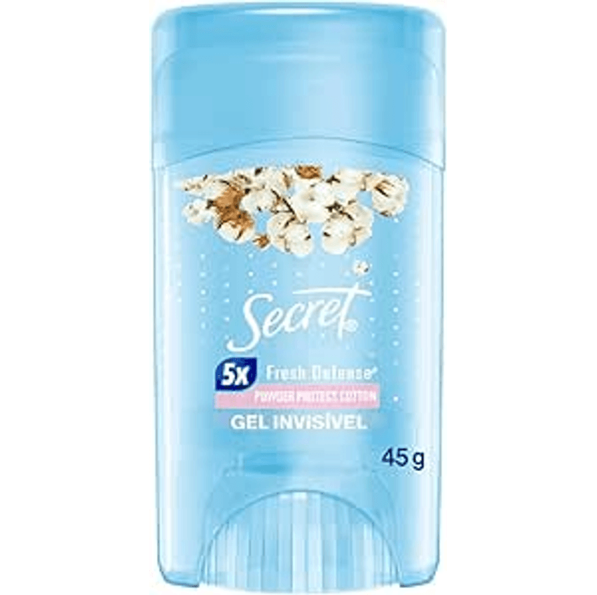 Desodorante em Gel Antitranspirante Secret Proteção de Algodão 45g