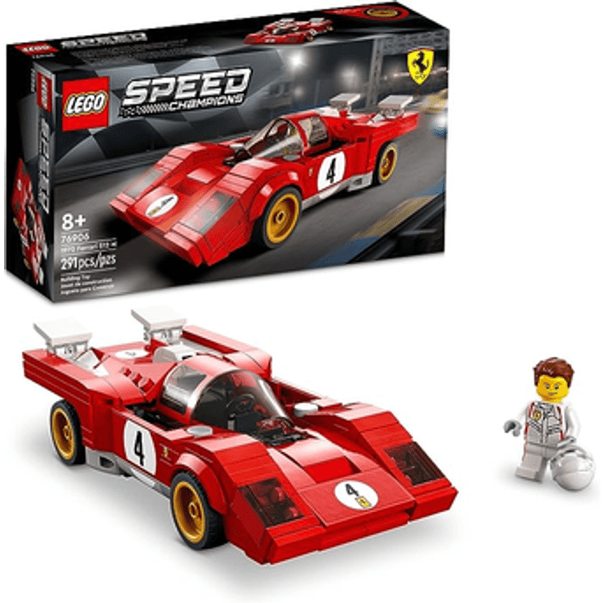 76906 LEGO® Speed Champions 1970 Ferrari 512 M; Kit de Construção (291 peças)