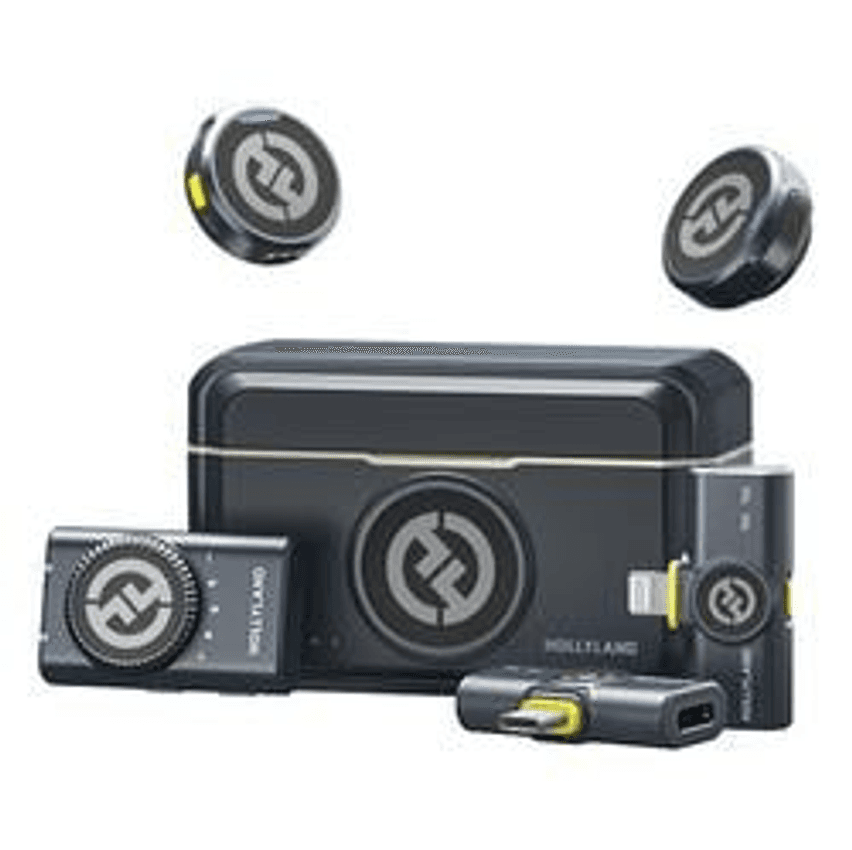 Microfone Hollyland Lark M2 Duo Combo Duplo Para 2 Pessoas Cor Preto