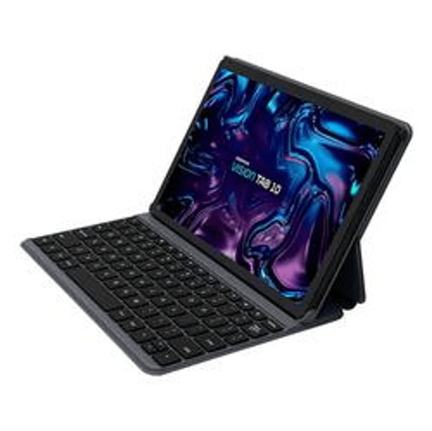 Positivo Vision Tab 10 T3010 4GB RAM 128GB com Capa Teclado Octa-Core 5 13Mp Bateria 6000mAh Tela 10.1“ HD Wifi AC e 4g Full Lamination -​ Preto