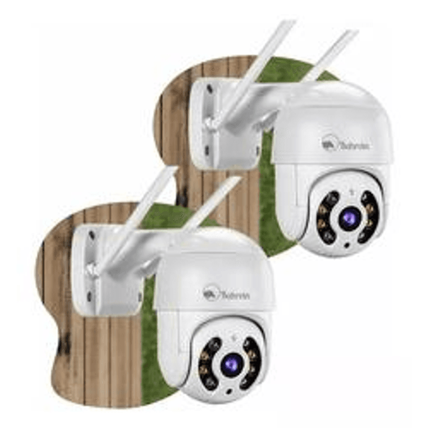 Kit 2câmera Ip Icsee Prova D'água Infravermelho Externa Wifi - Bahrein