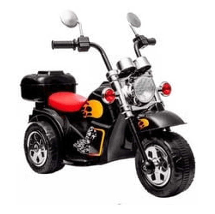 Moto Motinho Elétrica Infantil Tipo Harley Bateria 6 V Preta Cor Preto Zippy Toys