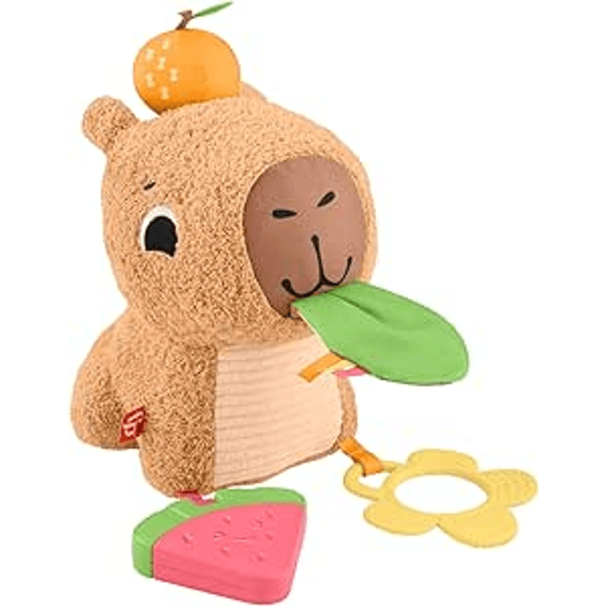 Fisher-Price, Capivara de Pelúcia com Estímulos, Sons e Jogos para Bebês, Mattel