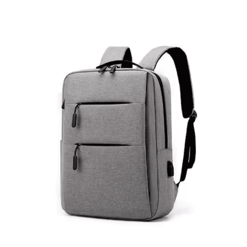 Mochila Slim P/ Notebook Executiva Escolar Faculdade Viagem - Cor: Cinza