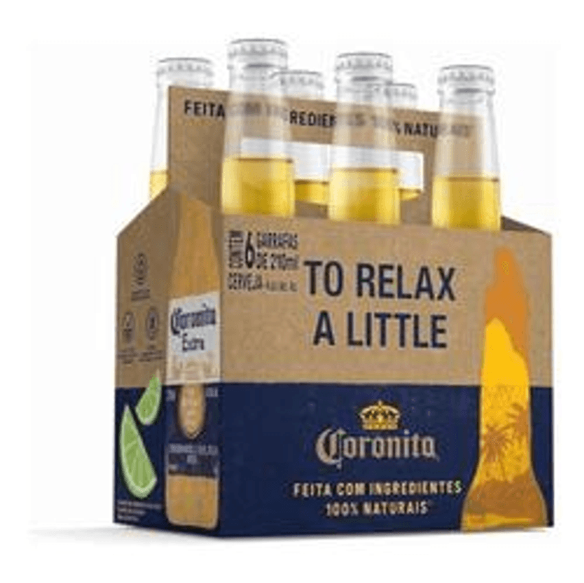 Cerveja Coronita Extra American Lager 210ml 6 U