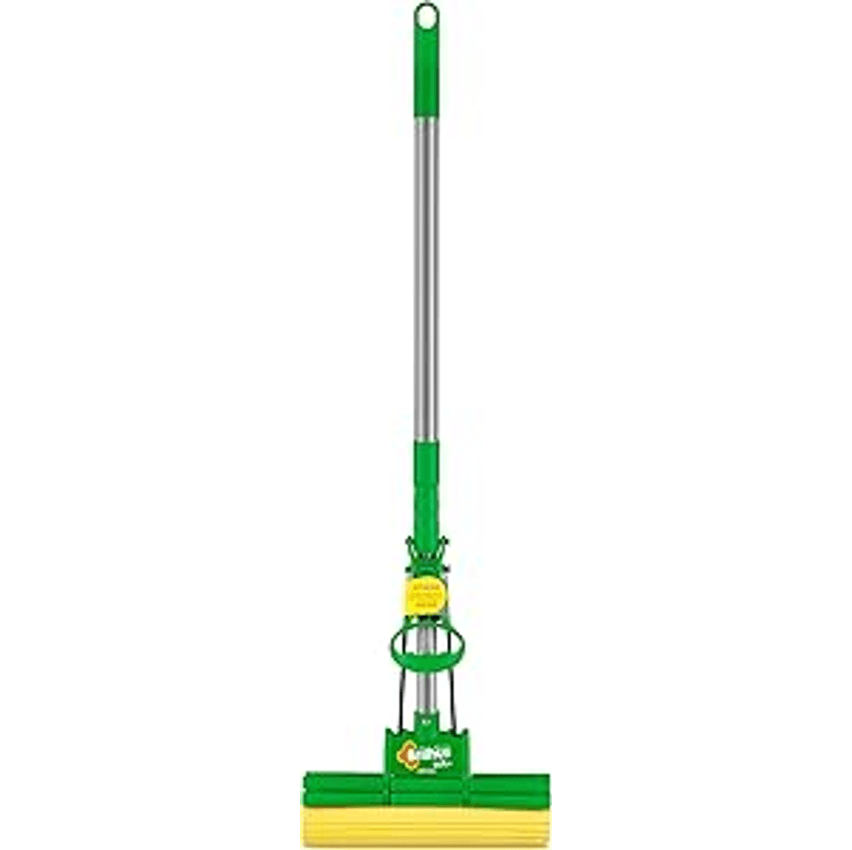 Mop Sek+ com Cabo Retrátil, Cor Verde com Amarelo, Linha Brilhus, Bettanin.