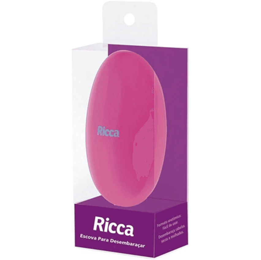 Escova Flex Hair, Ricca, Rosa/roxo