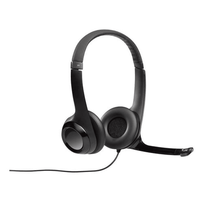 Headset com fio USB Logitech H390 Preto
