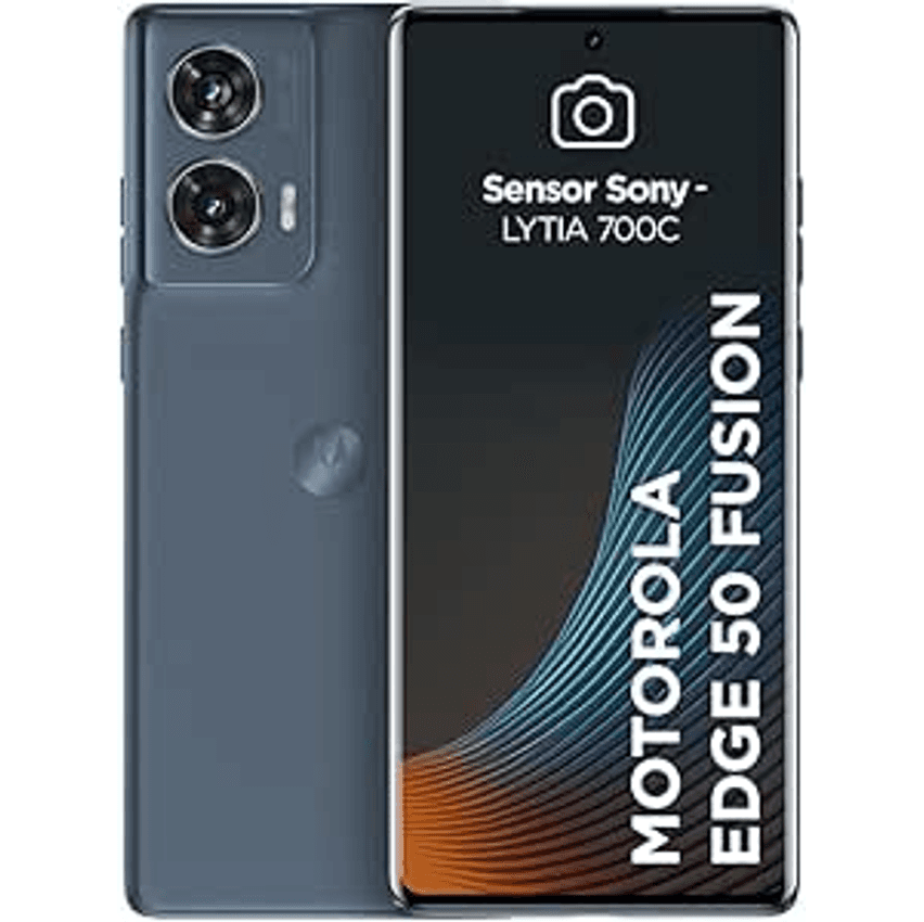 Smartphone Motorola Edge 50 Fusion 5G - 256GB 8GB RAM + 8GB RAM Boost 50MP Sony AI Camera IP68 NFC Blue Teal