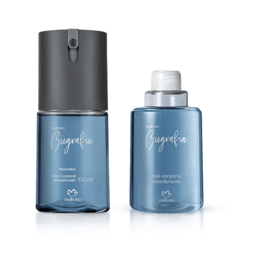 Kit Biografia Masculino Desodorante Corporal com Refil (2 produtos)