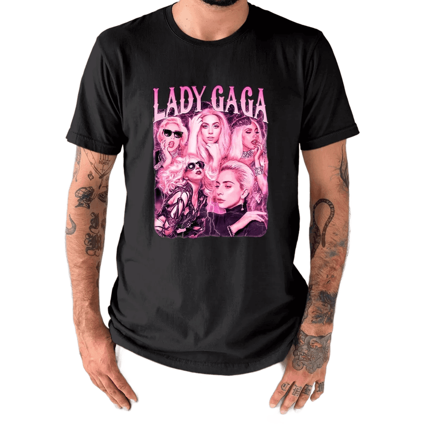 Camiseta Básica Unissex Lady Gaga Cantora Americana Stefani