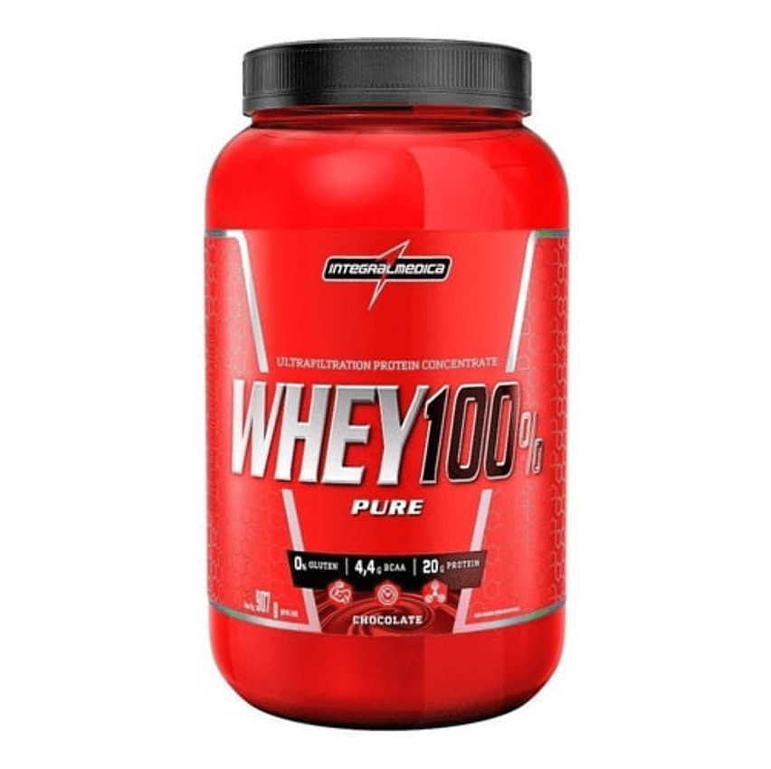 Whey 100% Pure Pote 900g Chocolate Integralmédica